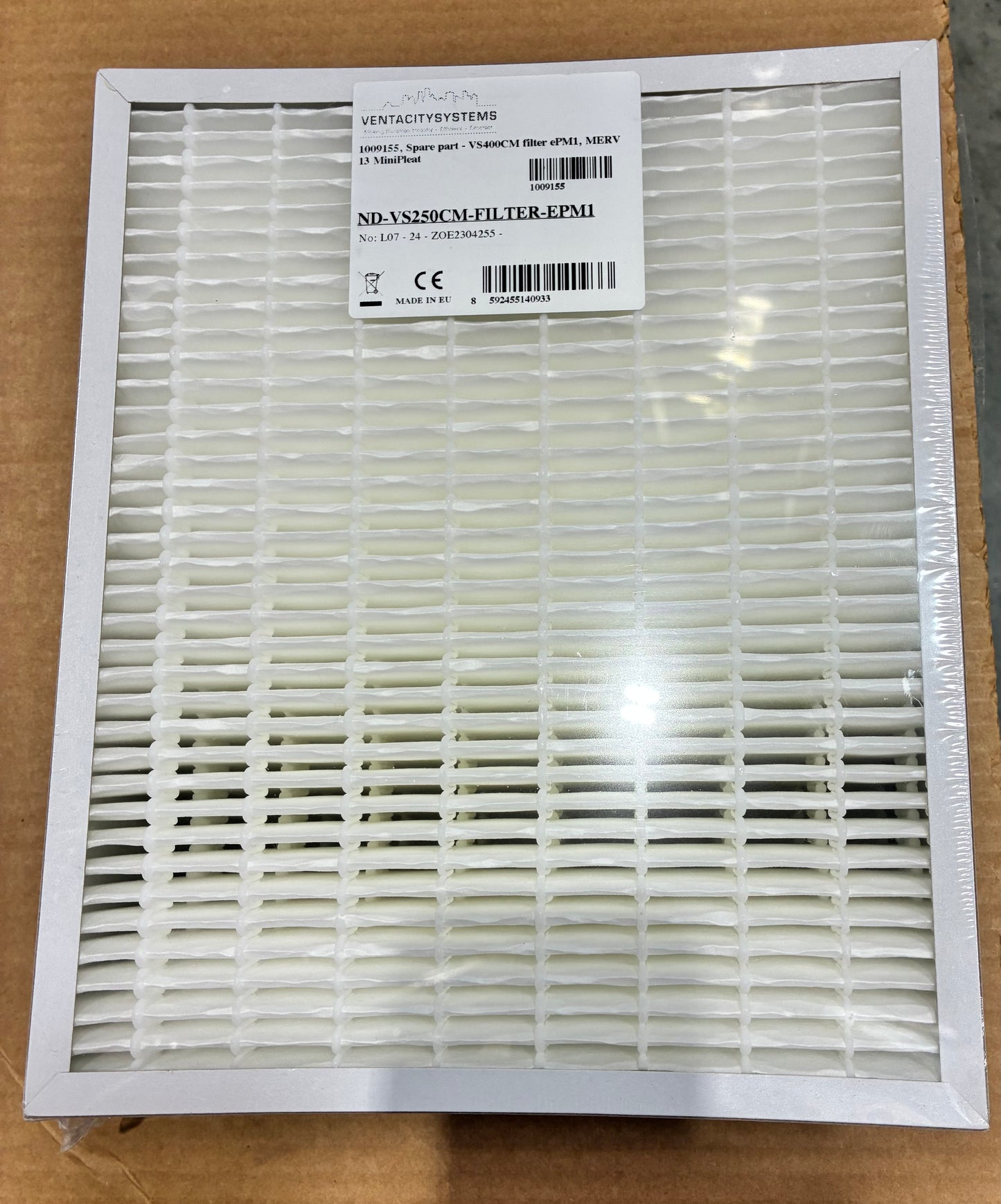 VS250CM  Outside Air MERV 13 2VV MiniPleat (SKU 1009155)